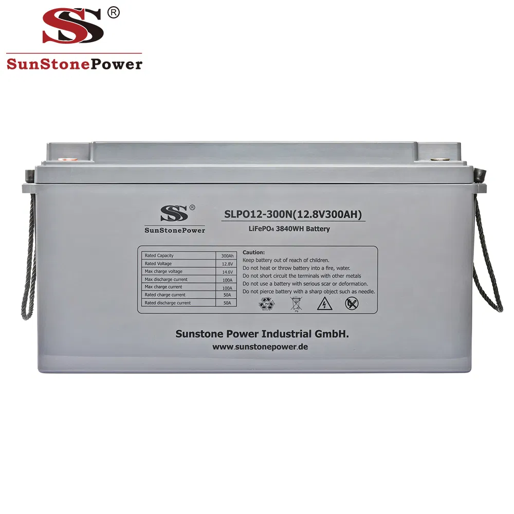12V300ah بطارية ليثيوم قابلة لإعادة الشحن LiFePO4 تخزين الطاقة 12V بطارية شمسية ليثيوم