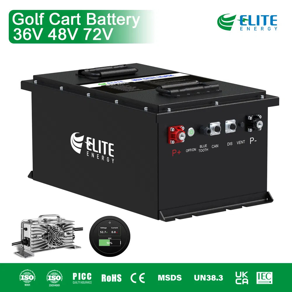 بطارية ليثيوم أيون كهربائية لسيارات الجولف بالجملة 36V 48V 72V 54ah 105ah 150ah 200ah LiFePO4