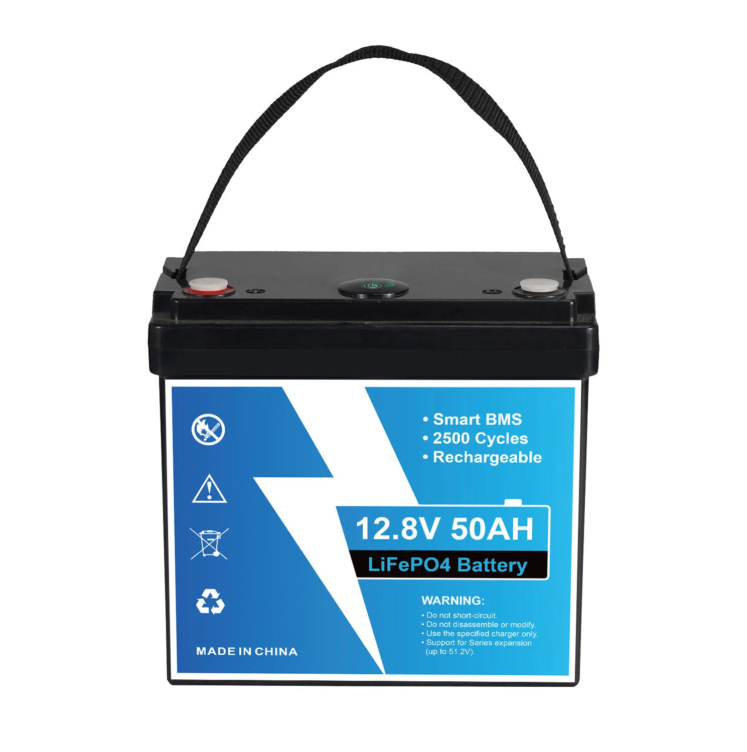 12V 50ah 100ah 200ah LiFePO4 بطارية ليثيوم مع نظام إدارة البطارية لتخزين الطاقة الشمسية لأنظمة RV والبحرية وأنظمة المنازل خارج الشبكة