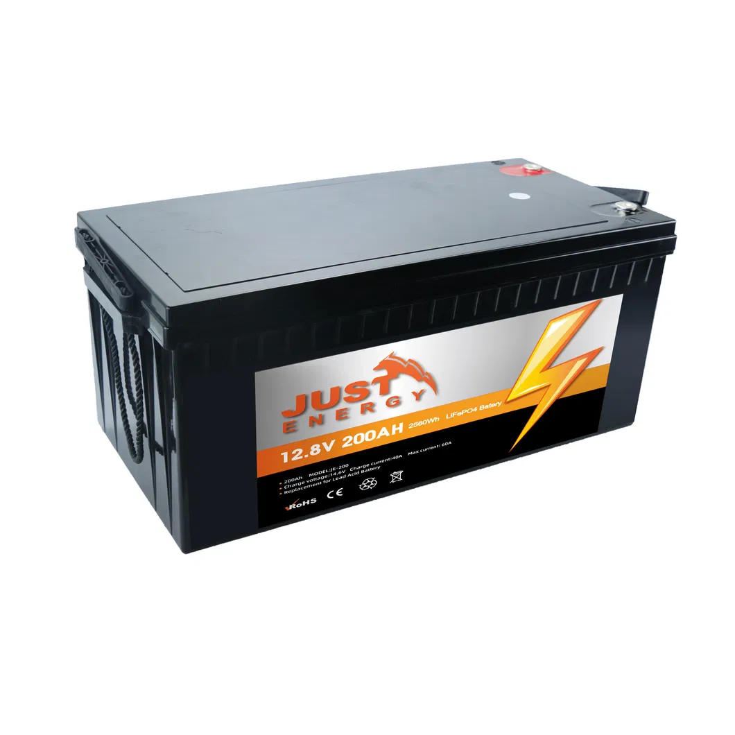 بطارية ليثيوم دورة عميقة 12V 200ah LiFePO4 لنظام الطاقة الشمسية