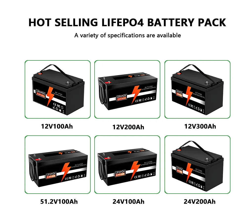 بطارية ليثيوم أيون 12.8V 100ah 200ah 300ah بطارية ليثيوم قابلة للشحن للطاقة الشمسية لنظام احتياطي للطاقة الشمسية للمركبات البحرية والاتصالات