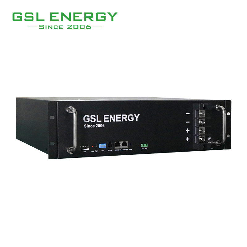 سعر مصنع جي إس إل للطاقة 5g نظام احتياطي بطارية تيليكوم LiFePO4 48V 100ah 3u 5kwh حزمة بطارية ليثيوم للسيارات الكهربائية
