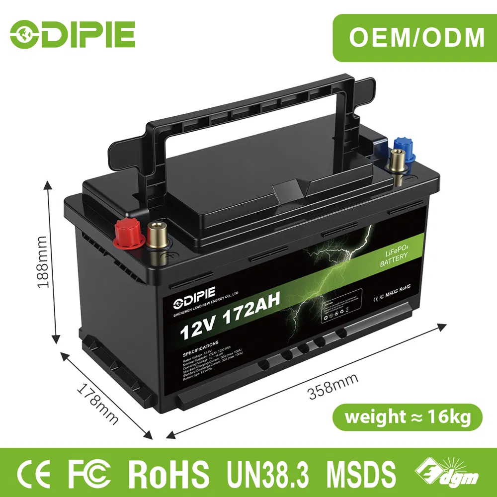 بطارية ليثيوم أيون 12.8V 172ah LiFePO4 للمركبات الترفيهية وتحت المقعد
