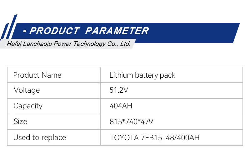 حزمة بطارية ليثيوم 51.2V 404ah