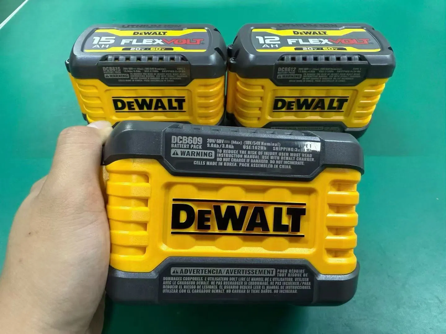 بطارية ليثيوم أيون عالية السعة 20V 60V 9.0ah لأدوات الطاقة من ديوالت
