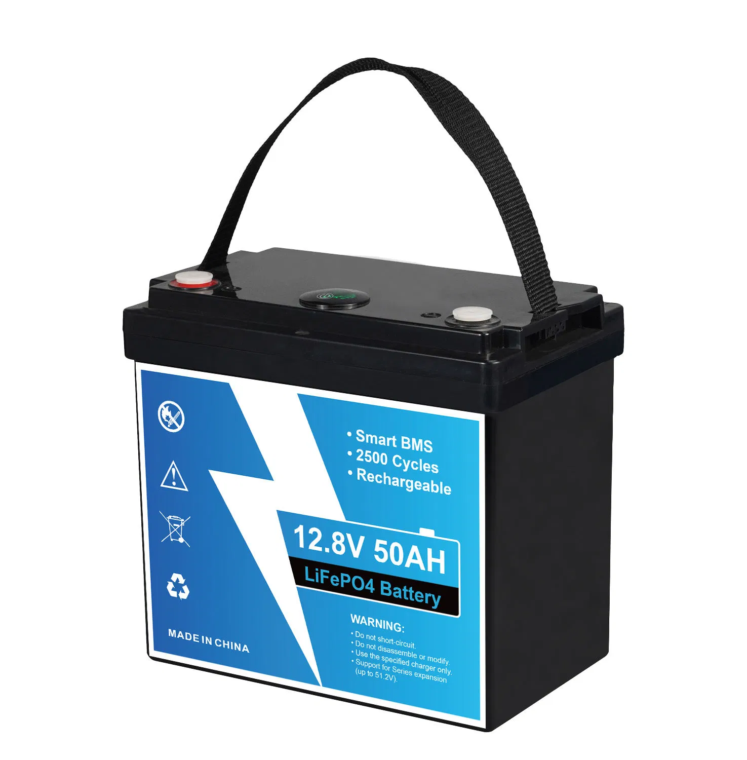 12V 50ah 100ah 200ah LiFePO4 بطارية ليثيوم مع نظام إدارة البطارية لتخزين الطاقة الشمسية لأنظمة RV والبحرية وأنظمة المنازل خارج الشبكة