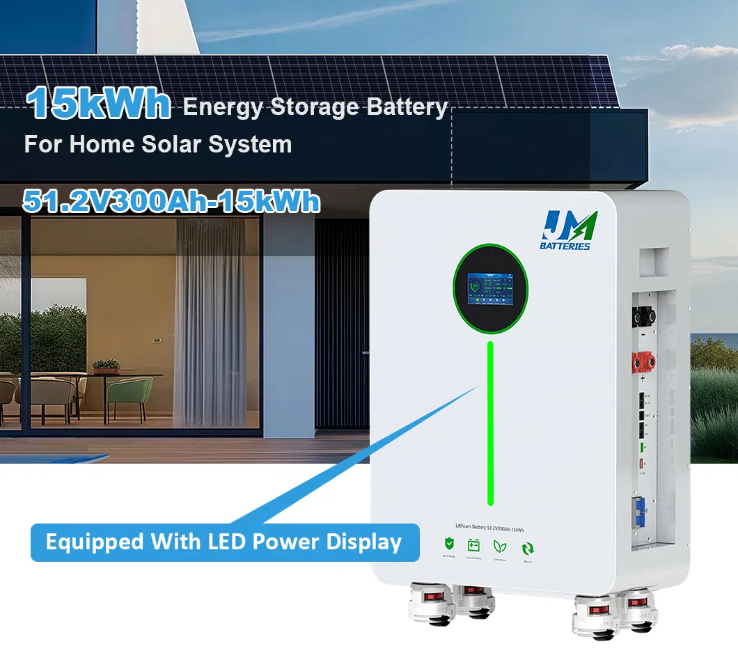 جهاز تخزين الطاقة الشمسية المنزلية لبطارية أيون الليثيوم 51.2V 300ah Battery15kwh LiFePO4