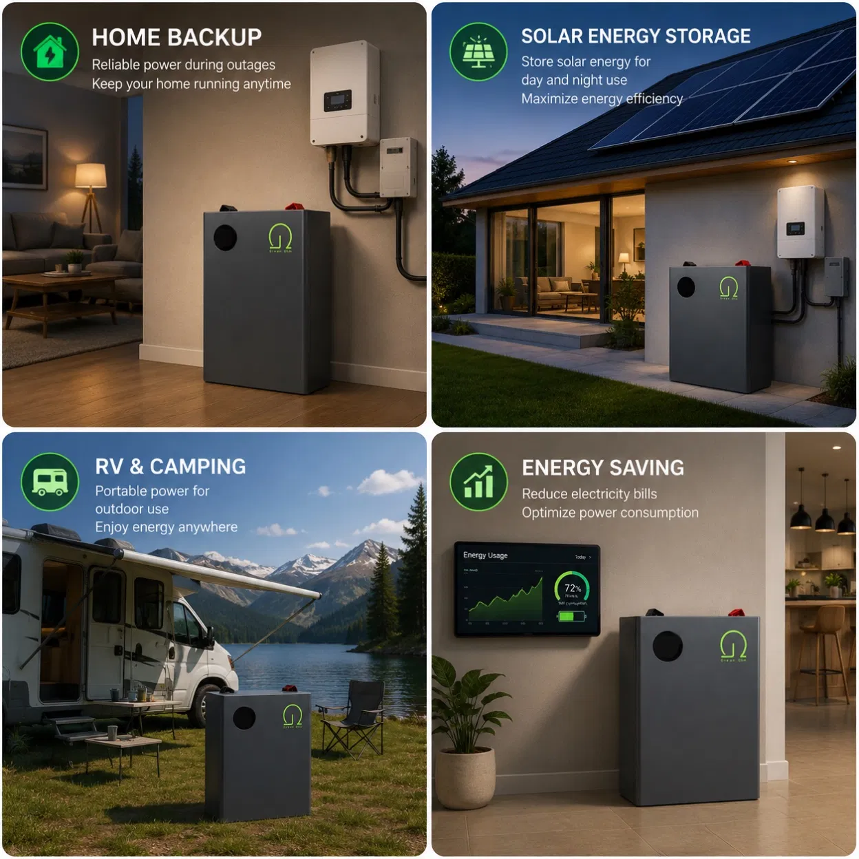 5kw 10kw تخزين الطاقة الشمسية بطارية محطة الطاقة الشمسية المنزلية 24V 200ah 8kwh LiFePO4 تصنيع بطاريات الليثيوم لتخزين الطاقة المنزلية الاحتياطية خارج الشبكة