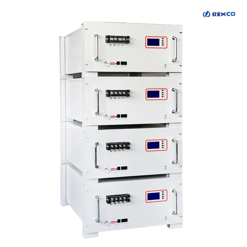 بنك تخزين الطاقة 4 وحدات 48V 100ah 20kwh بطارية ليثيوم