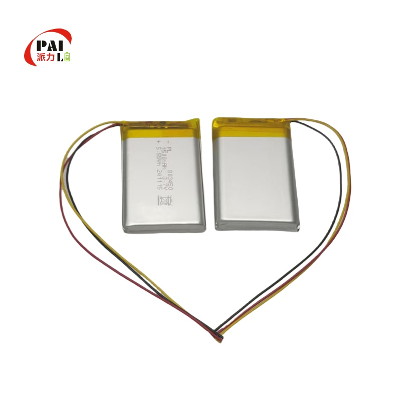 خلايا أكياس مخصصة 3.7V بطارية بوليمر 803450 بطارية ليثيوم أيون قابلة لإعادة الشحن بطارية ليثيوم بوليمر