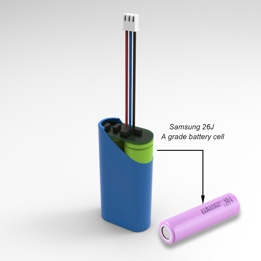 3.6V 2600mAh 1s1p Inr18650 Icr18650 26V بطارية ليثيوم أيون قابلة لإعادة الشحن أسطوانية