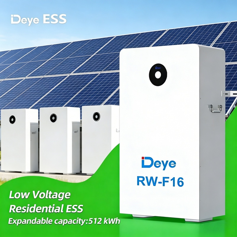 دي RW-F16 16kwh 51.2V بطارية تخزين الطاقة الشمسية من أيون الليثيوم مثبتة على الحائط أو مثبتة على الأرض بسعر نظام الطاقة الشمسية السكنية
