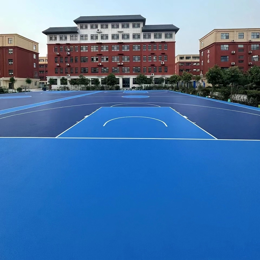 High-Performance Standard Silicon PU Court Material Used for Sports Flooring Systems