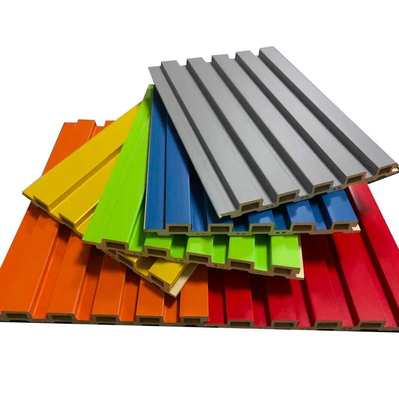 Middle East Good Sale High Quality Fashion Design WPC/PVC /Plastic Decoration Fluted Panel/Board/ Sheet for Interior Wall Material