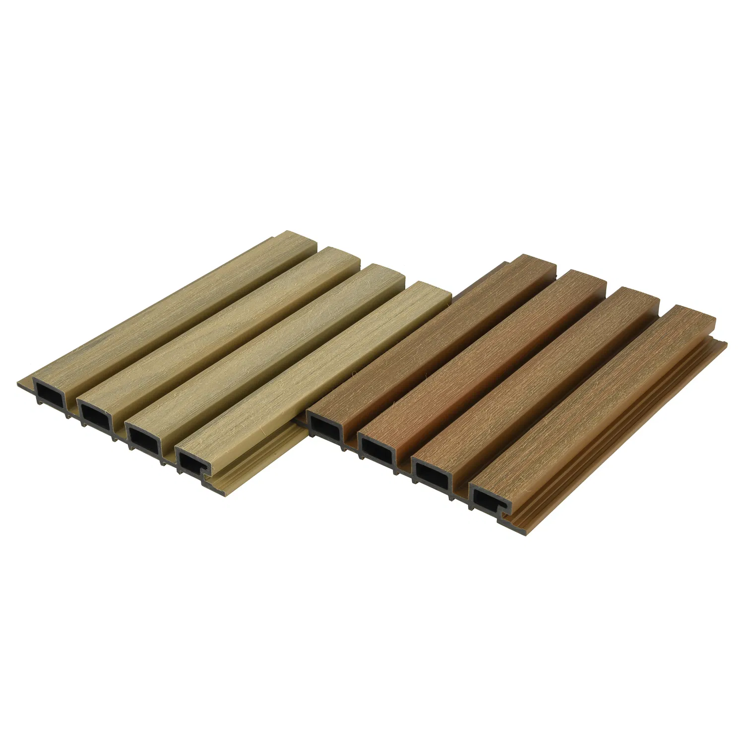 Ocox Free Maintain Slatted Easy Installation WPC Exterior Wall Castellated Wall Cladding