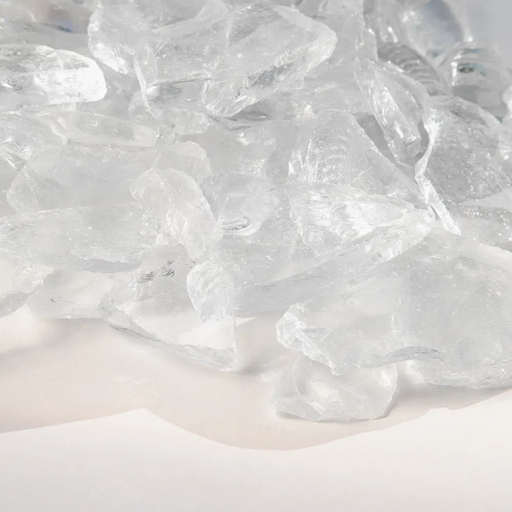 Clear Recycled Glass Bottle Cullet Material