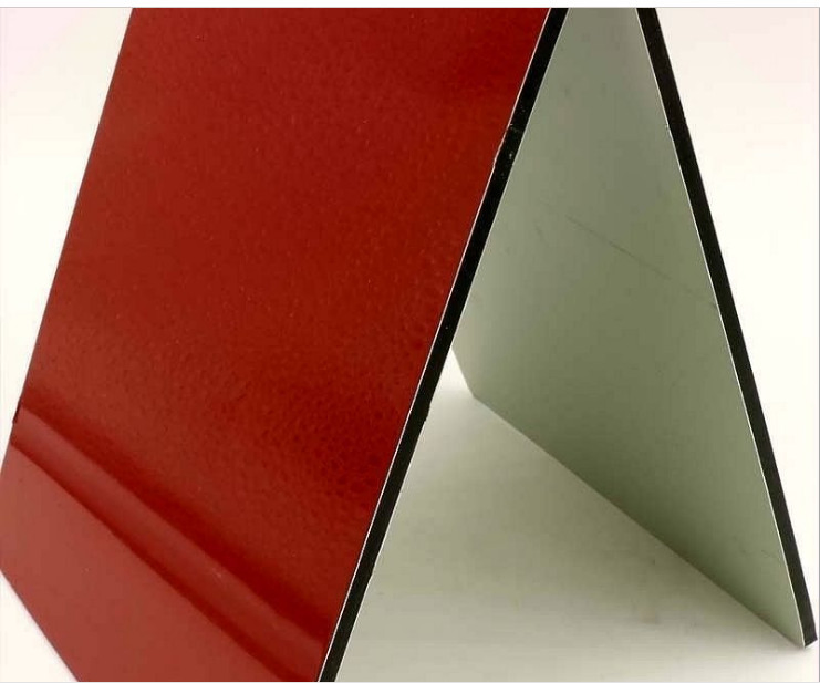 Dark Red Aluminum Composite Panel Use Wall Finishes