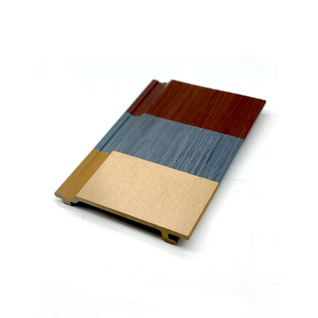Outdoor Wall Decoration Wood Grain Texture Co-Extrusion WPC Wall Cladding Buiding Material