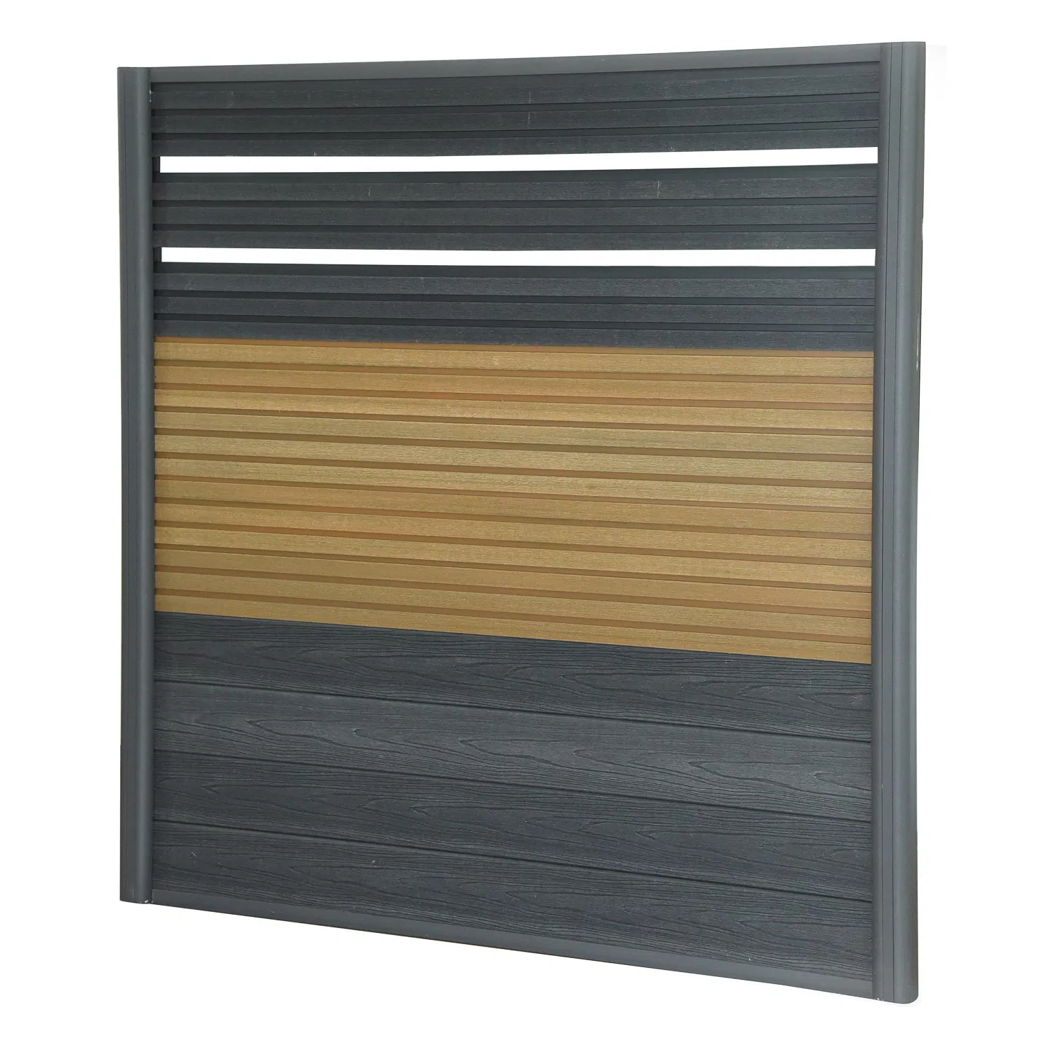 Ocox Free Maintain Slatted Easy Installation WPC Exterior Wall Castellated Wall Cladding