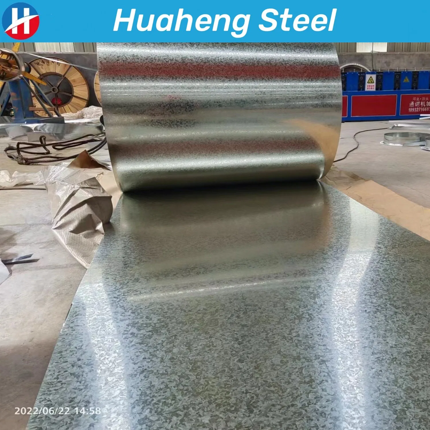 Hot DIP Metal Steel Sheet Roofing Sheet G90 Z180 Z275 Dx51d, Dx52D SGCC Galvanized Steel Coil Building Material