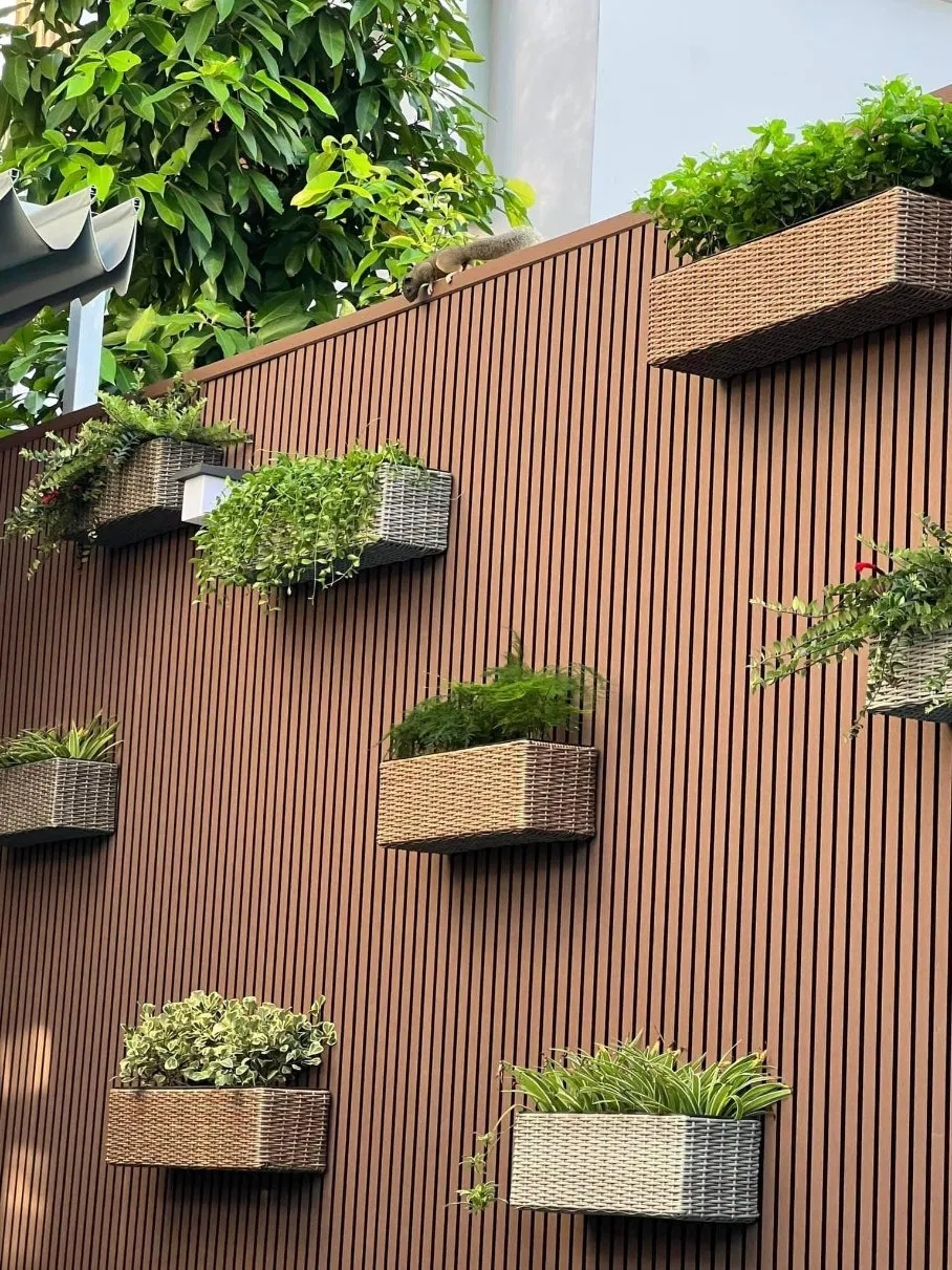 3D Exterior Outdoor WPC Wall Cladding Low Maintenance Wood Plastic Composite Panel