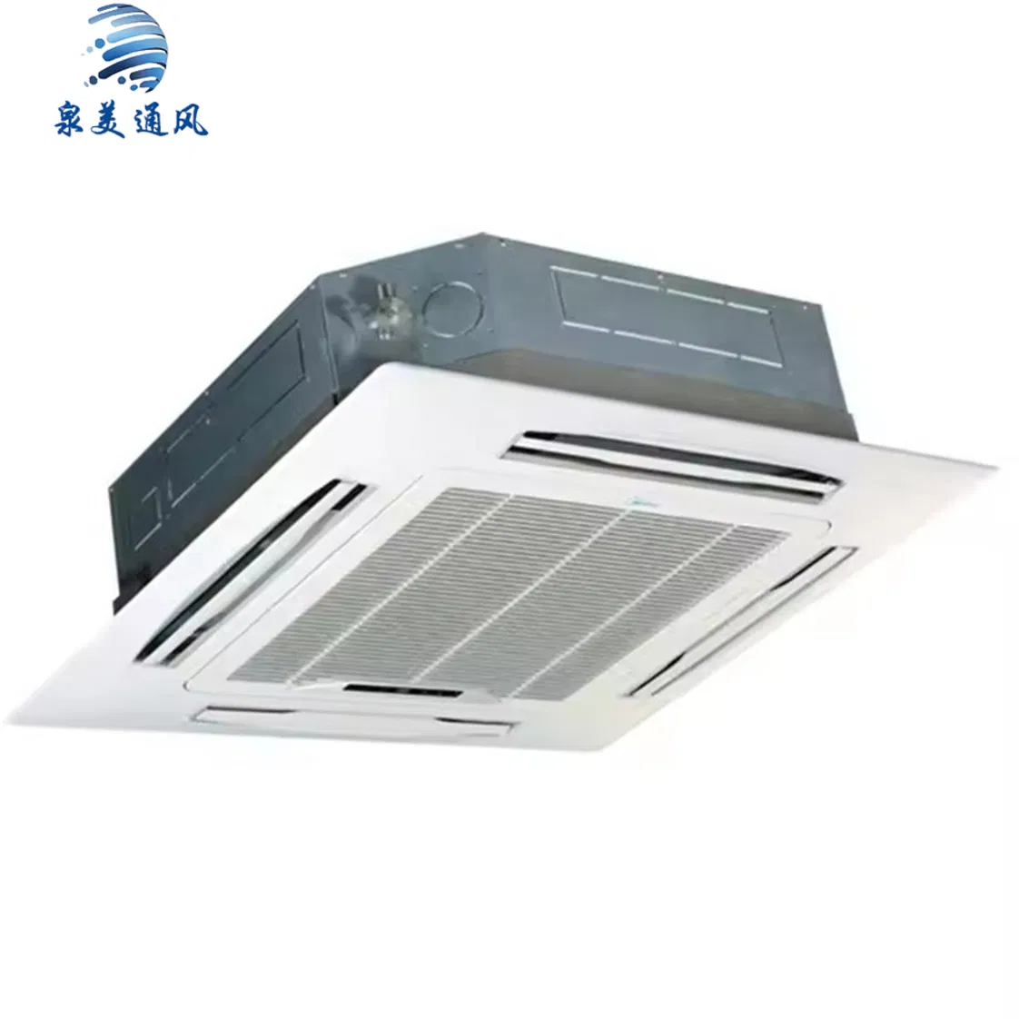 High-Efficiency ceiling Cassette Fan Coil Unit with Energy-Saving Mode for Commercial HVAC Systems