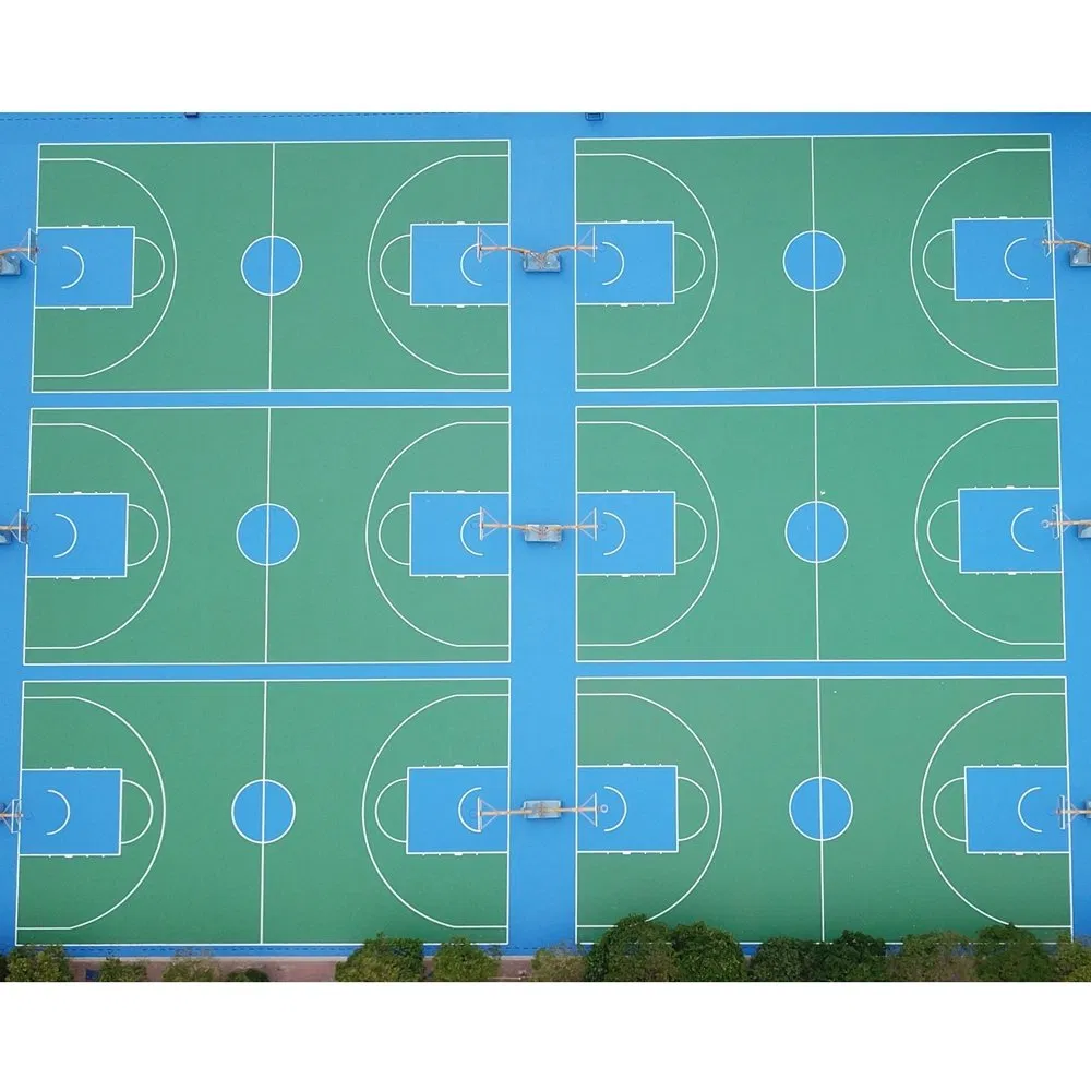 Slip-Resistant Silicon PU 8.0 New Generation Running Track Sports Court Floor Materials