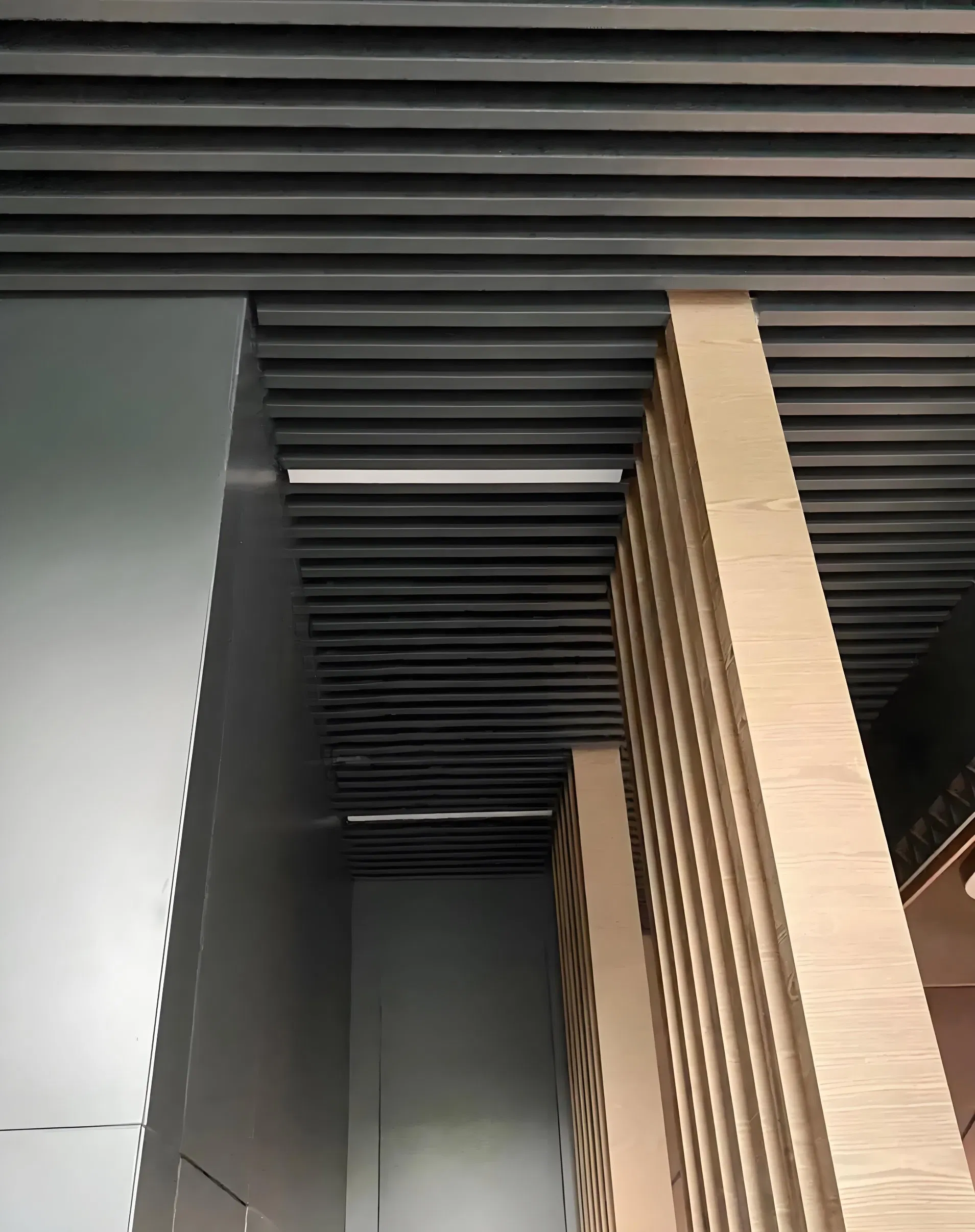 Affordable Aluminum Linear Baffle Ceiling System for Modern Spaces