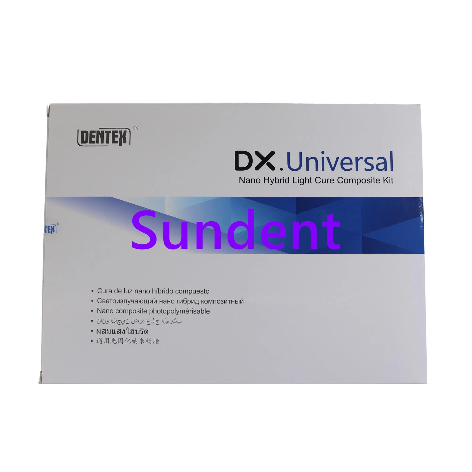 Dentex Universal Light Cure Composite Resin Kit with Bonding Etch Gel Tooth Repair Dental Material