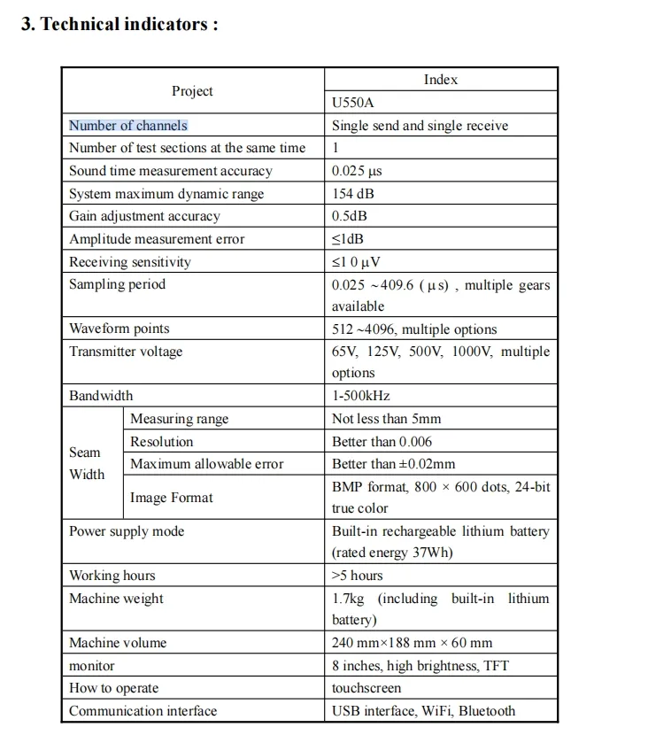 ZBL-U550A Ultrasonic Concrete Testing Instrument