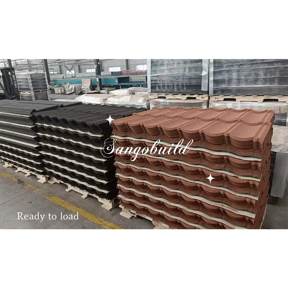 Color Stone Coated Metal Roof Tile Popular Ancient Building Material for House Roof