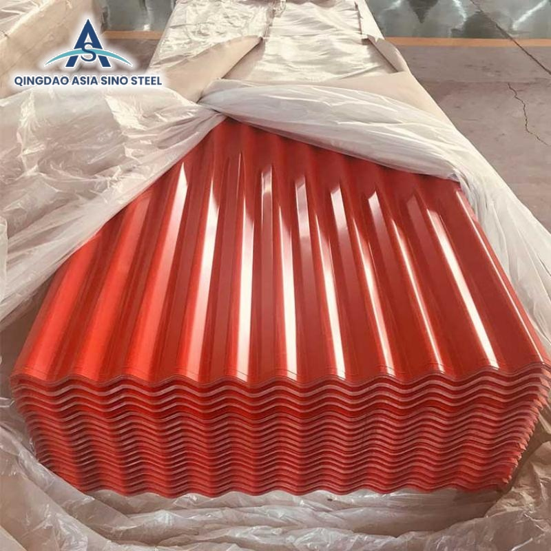 Prepainted Color Coated Galvanized Corrugated Building Roofing Material Steel Sheet