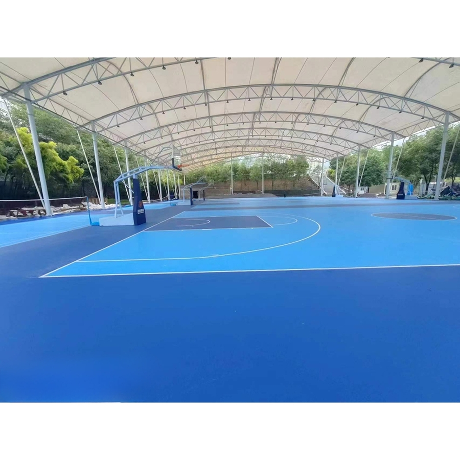 High-Performance Standard Silicon PU Court Material Used for Sports Flooring Systems