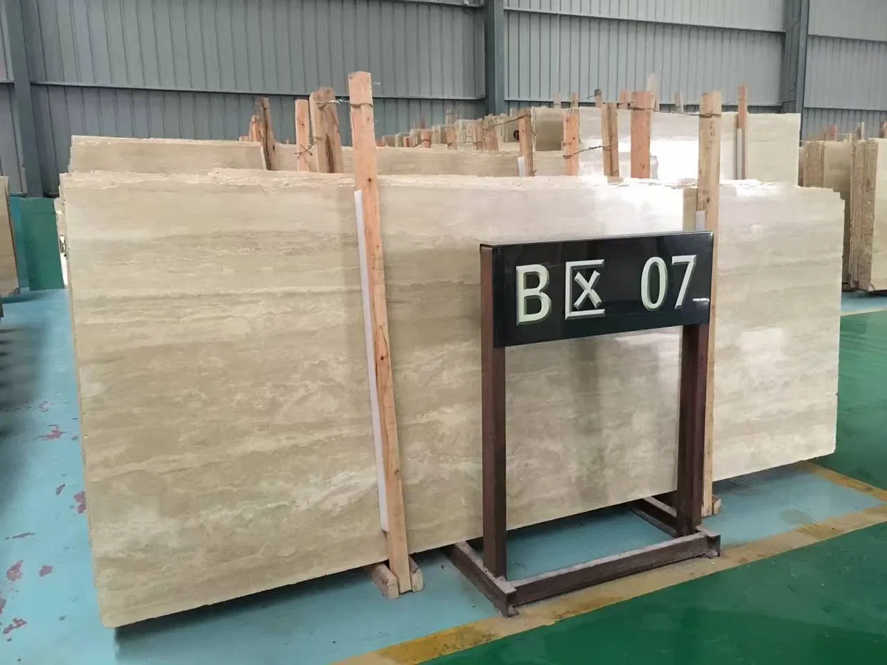 Polished Beige Traveltine Stone, Natural Stone, Building Material