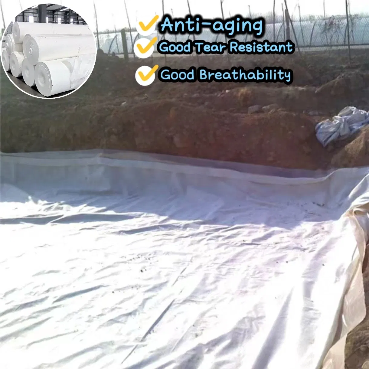 Durable Nonwoven Liner Materials for Subgrade Support/Structural Support/Terrain Stabilization