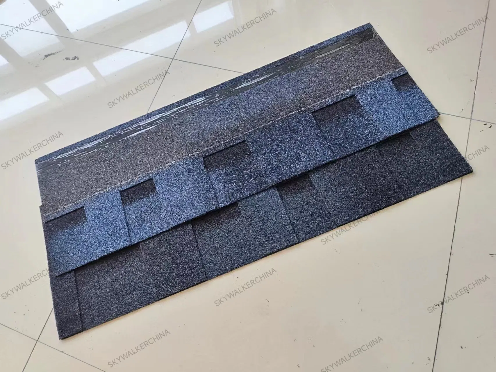 High Quality Blue Roofing Asphalt Shingle Roofing Material