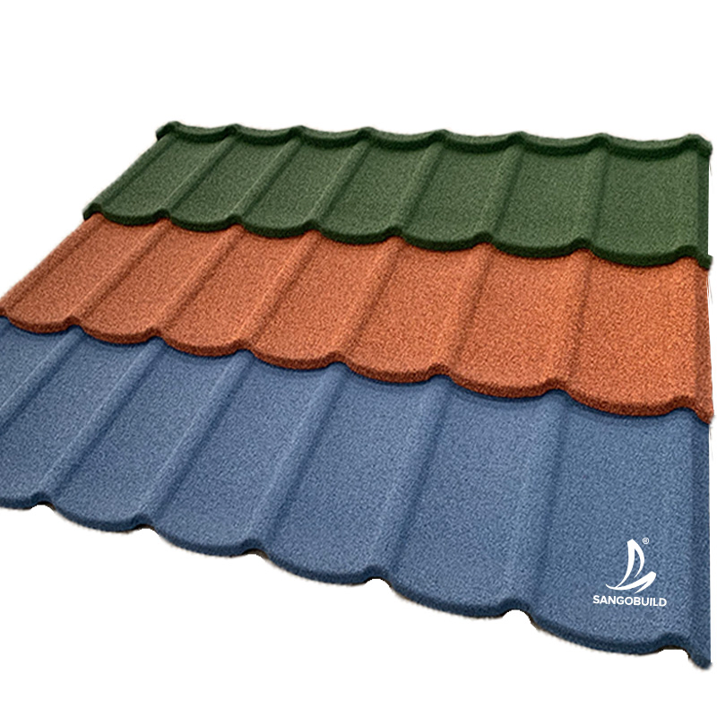 Factory Wholesale Standard Best Roof Metal Roof Ridge Sun Roofing Metal Tiles Stone Coated Roof Philippines Roofing Materials