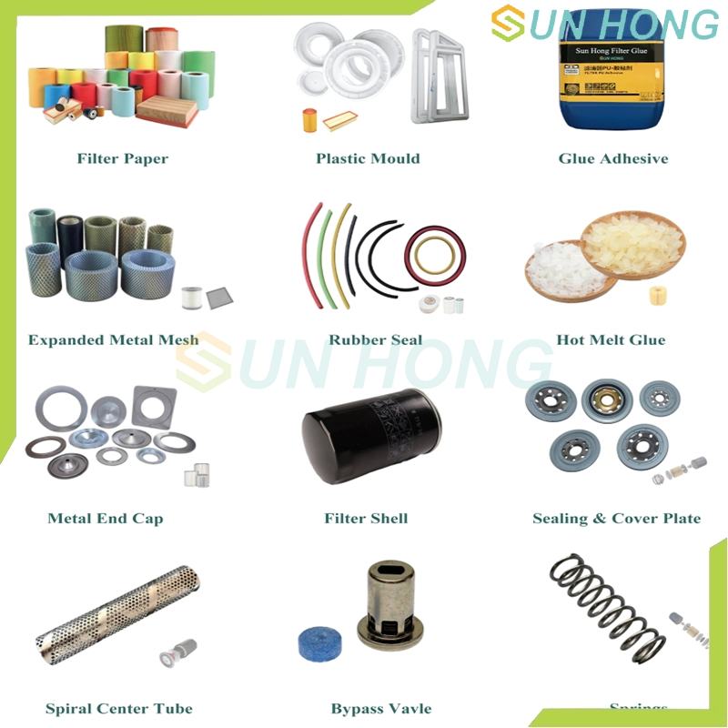 Car Oil Air Fuel Filter Paper Glue Adhesive Metal Strip Filter Material