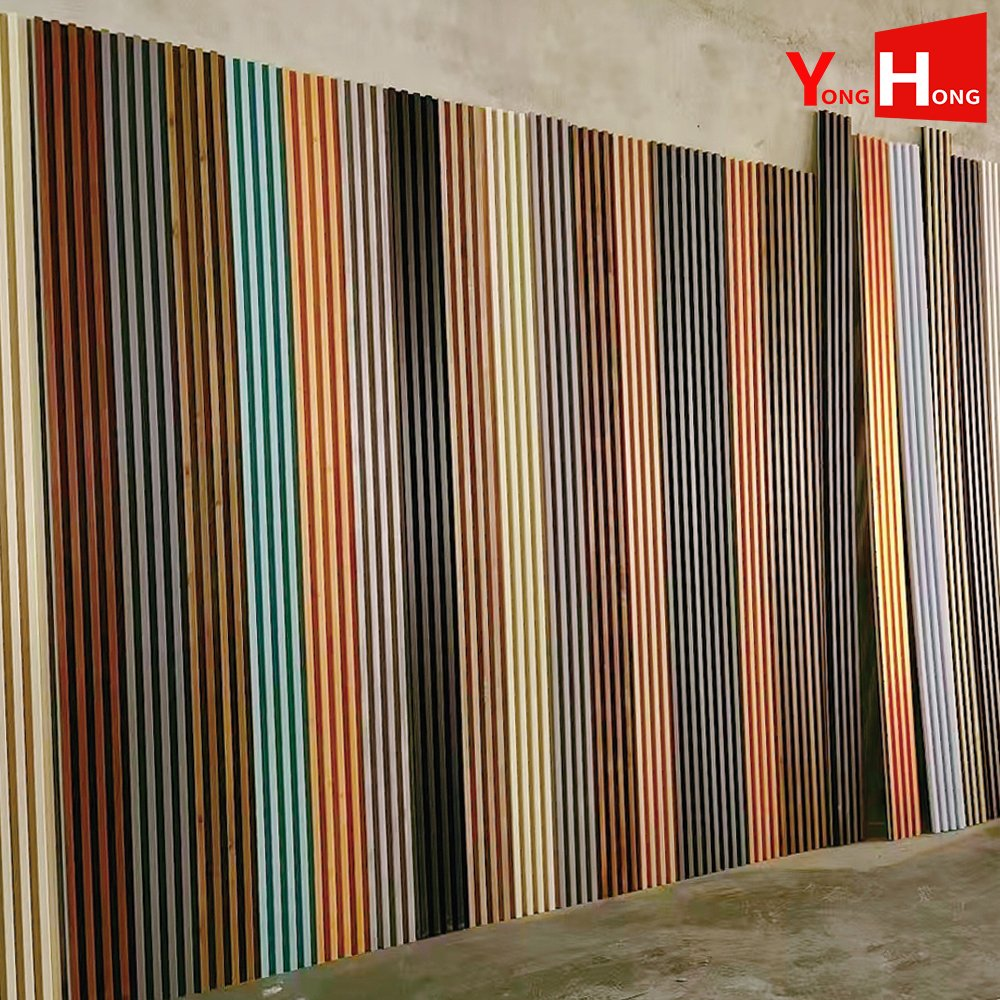 Best Price Building Material 3D Wood Plastic Composite Fluted Decorative Acoustic Ceiling Interior/Exterior PVC/WPC Wall Panel