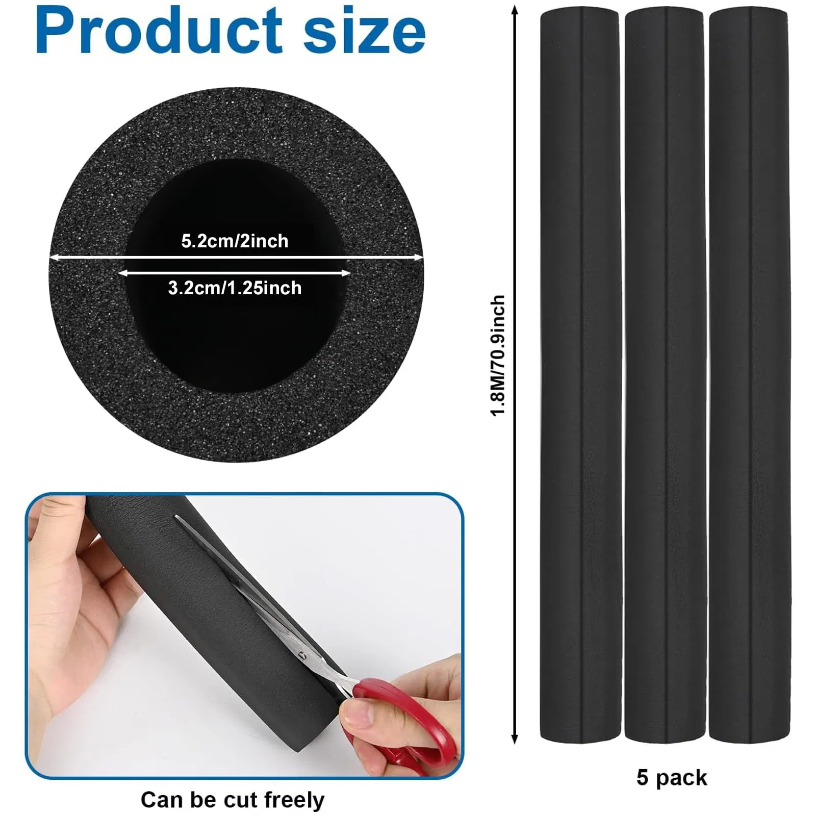 Efficient Sound Absorption Rubber Insulation Pipe Closed-Cell Building Materials for Industrial Use