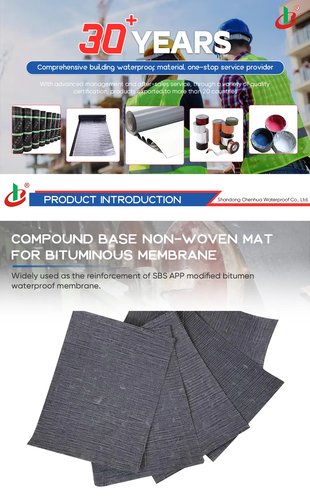 Fiberglass Compound Base Mat Overview