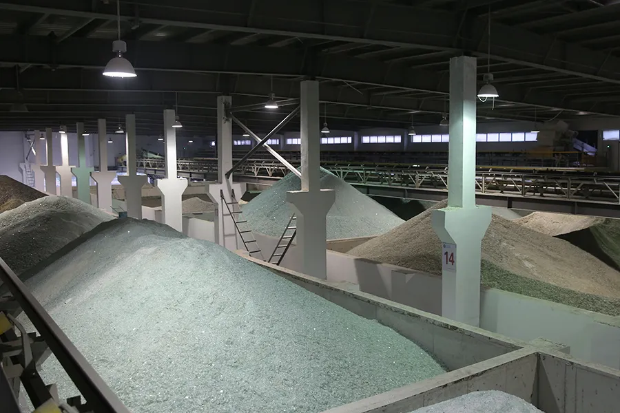 Glass Bottle Cullet Material