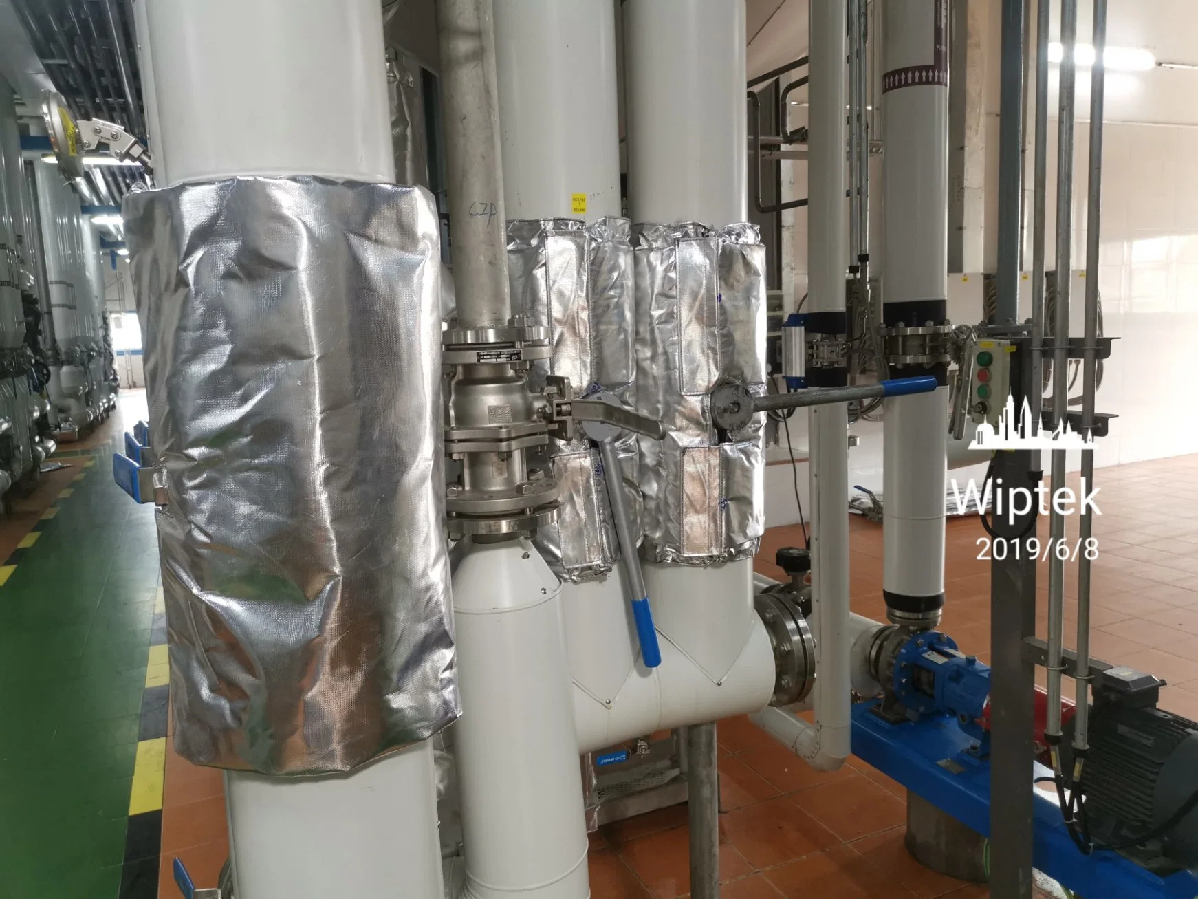 Mineral Wool+Cryogel Material Petrolatum Insulation Cover for Ball Vale