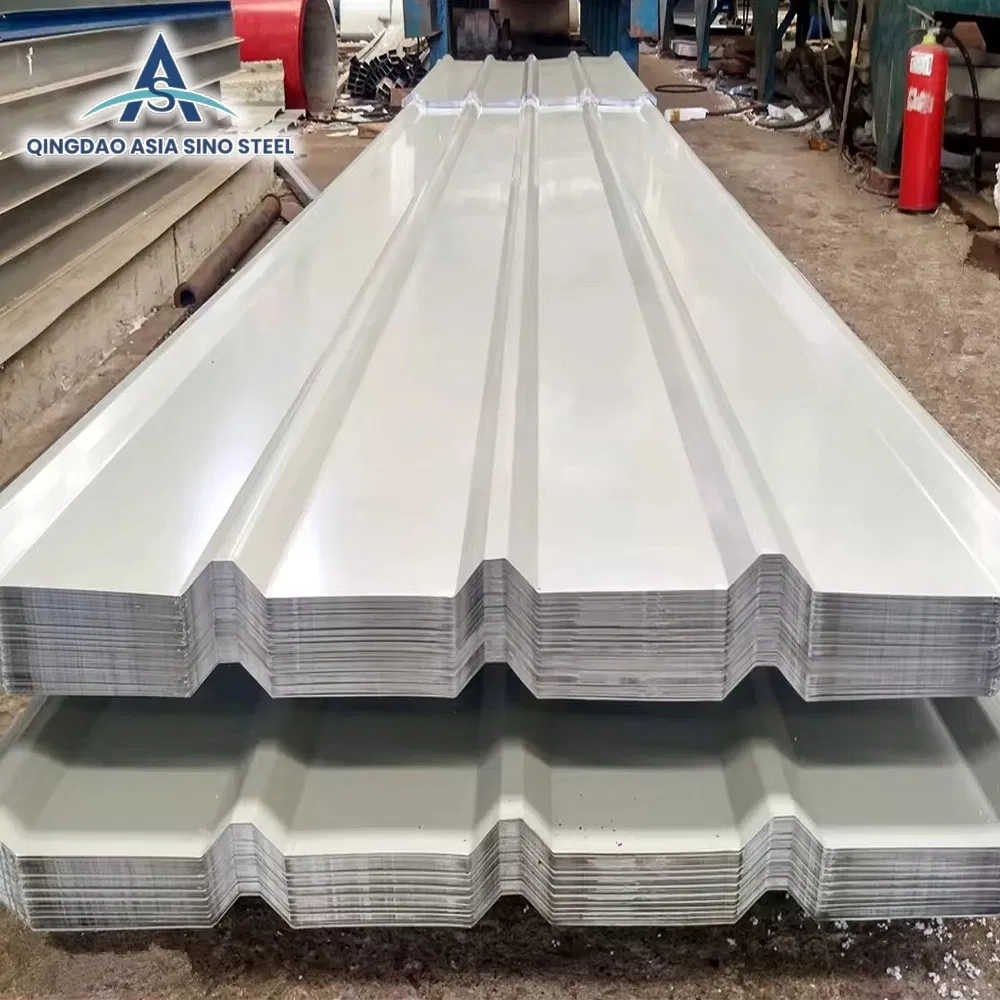 Prepainted Color Coated Galvanized Corrugated Building Roofing Material Steel Sheet