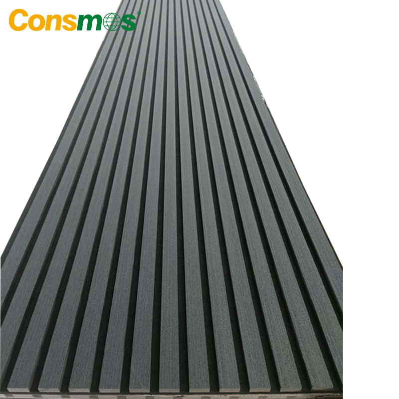 Building Natural Oak Veneer Wood Slat Acoustic Panel Sound Thermal Insulation Material