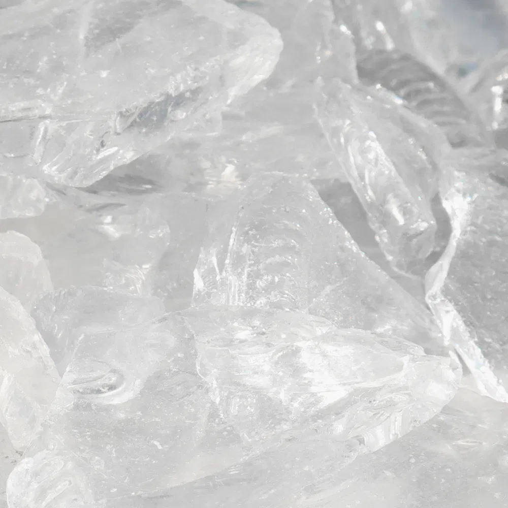 Clear Recycled Glass Bottle Cullet Material