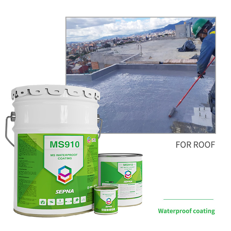 Roof Epoxy Floor Coating Water Proof Nano Hydrophobic Coating Waterproofing Materials for Concrete Surface