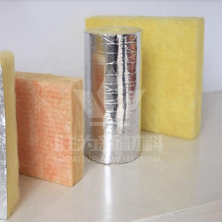 Modern Design Aluminum Foil-Reinforced Glass Wool Roll Felt Wall Sound Heat Insulation Material for Noise Reduction Greenhouses