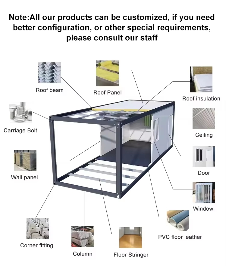 High-End Finishes Fully Equipped Interior Casa Contenedor De Oficina Elegantly Move-in Ready