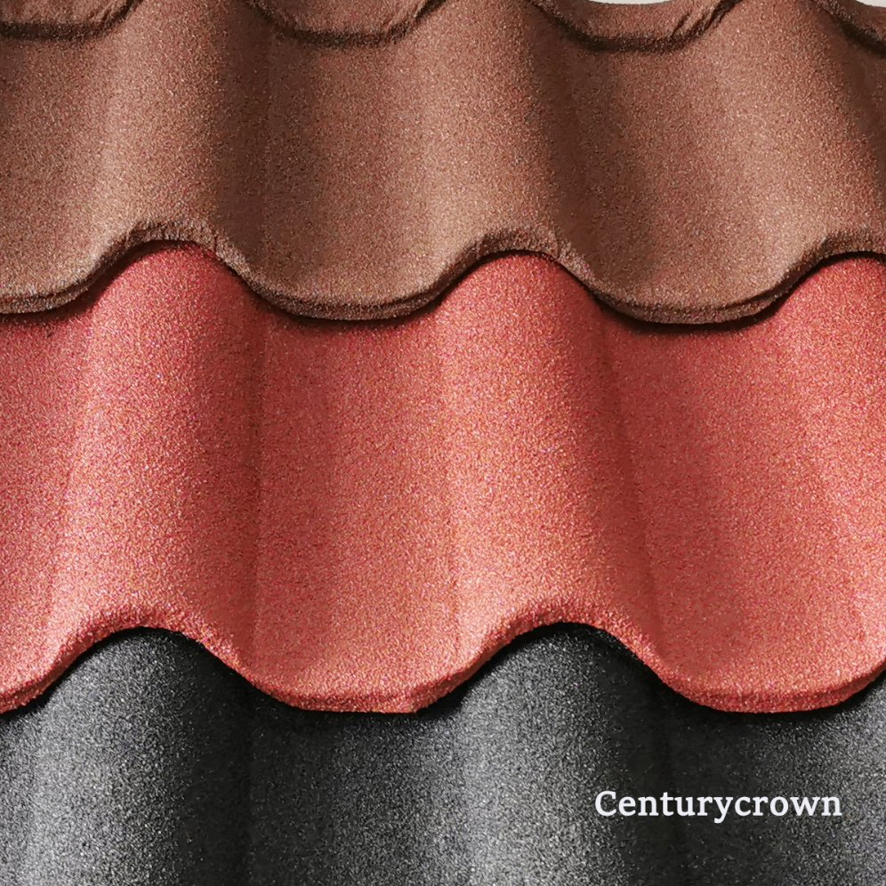 Color Stone Metal Tile Manufacturer Blue Square Slope Roof Building Materials